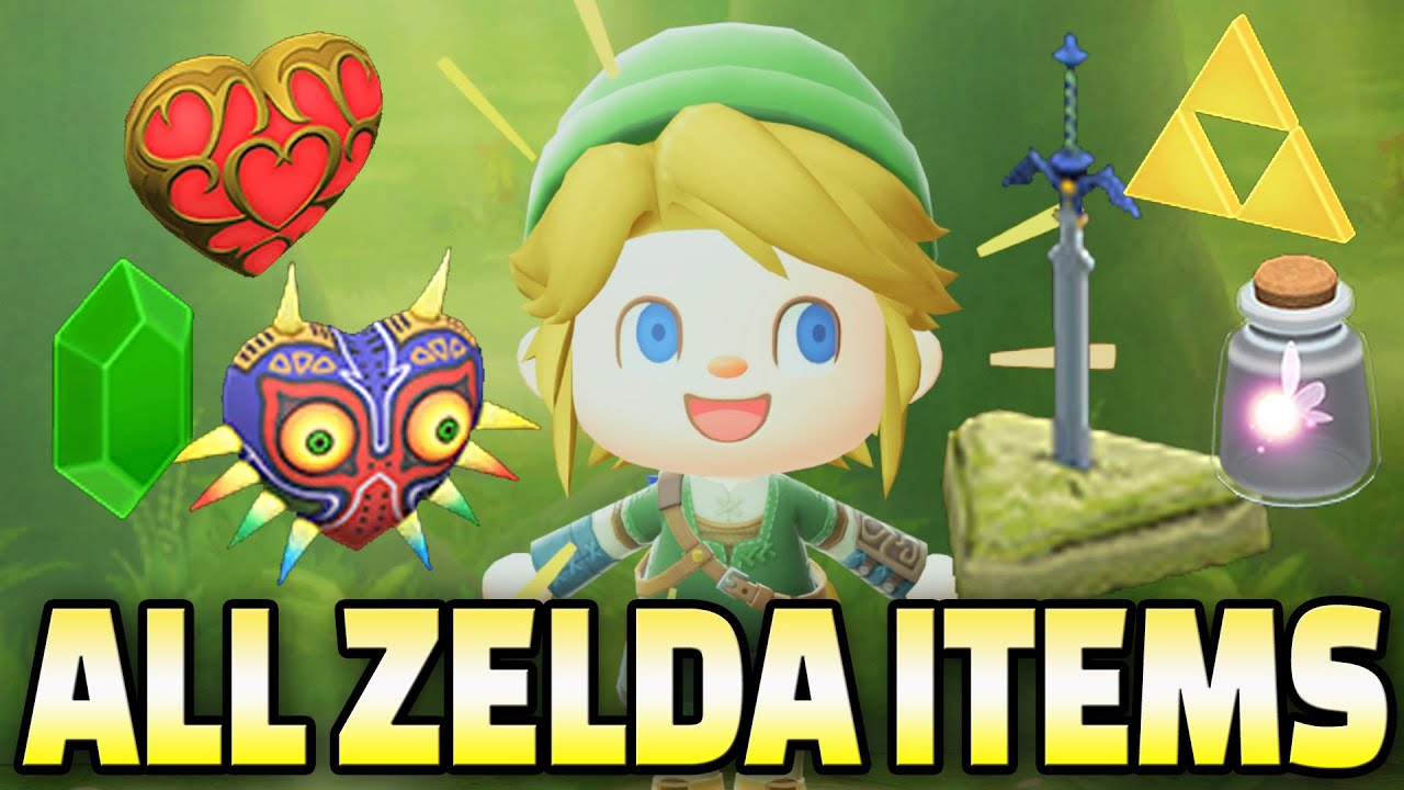 ALL 28 Zelda Items in ACNH 3.0 & How To Get Them!