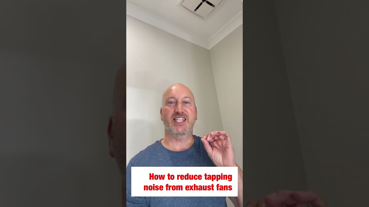 Exhast fan making a tapping noise when it is windy?