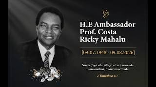  Mwili Wa Marehemu Mh Balozi Prof Costa Ricky Mahalu Kuwasili Nyumbani Kwake Masaki