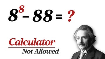 No Calculator Allowed | Math Olympiad Question