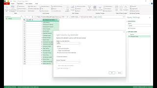 شرح مثال حول دمج وفصل الاعمدة Split & Merge Column Power Query