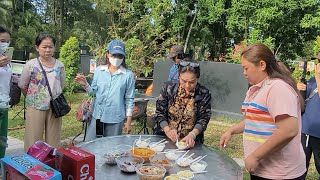 Ngay ngày giỗ ráp mộ cậu thành hồng phượng cô 6 khán giả đến khá đông 
