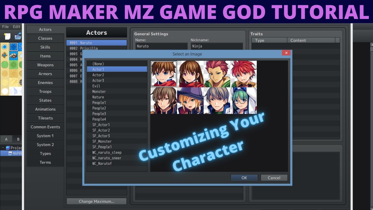 Game God Tutorial RPG Maker MZ (Creating, and customizing your ...