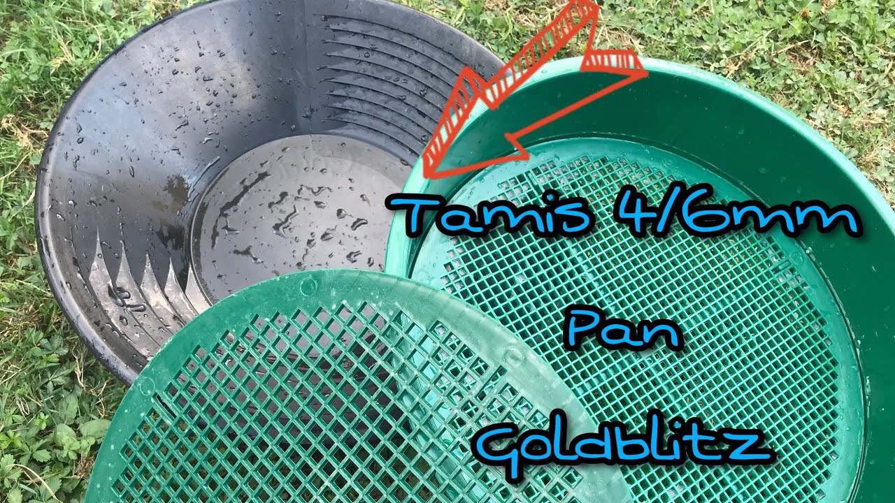 Tamis interchangeable et pan goldblitz matériel d'orpaillage 