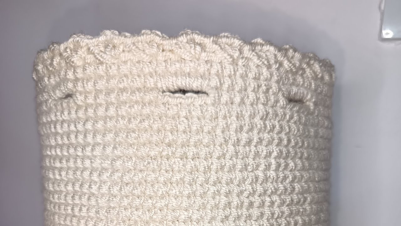 Mochila Tejida a crochet estilo wayuu, PARTE 2 (Cuerpo, ojales y terminación) 