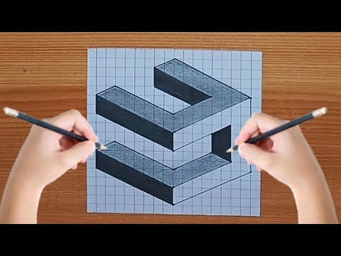 How To Draw 3D Drawing || Easy and simple drawing Step By Step For ...