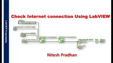 Check Internet connection Using LabVIEW