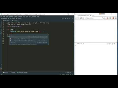 If condition in JavaScript: JavaScript Tutorials #10