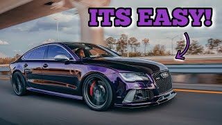 I Transform My BASIC Looking Audi Rs7 INTO A SHOWSTOPPER!