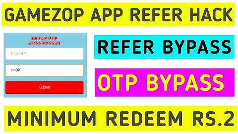 GameZop App Hack || Online Reffer Script || With OTP Bypass