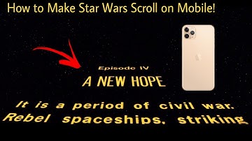 How to make a Star Wars scroll or any end credits with iMovie on Mobile