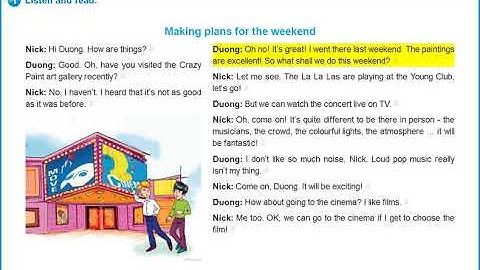 Tiếng Anh 7_ Unit 4: Music and arts (Getting started)