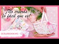 Cesta de picnic de papel y álbum de scrapbooking a conjunto. ¡Precioso y muy fácil!