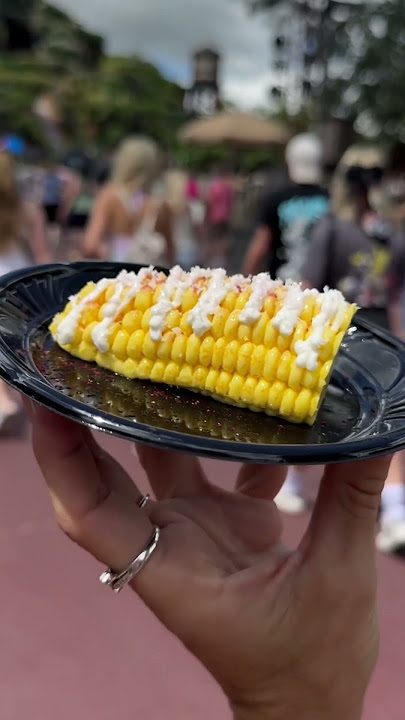 Sweet Corn Mousse – A MUST-TRY at Magic Kingdom! 📍Pecos Bill #disneyworld #disneyfood #disneysnacks