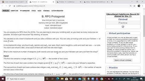 CODEFORCES EDUCATIONAL ROUND 94. 25-08-2020