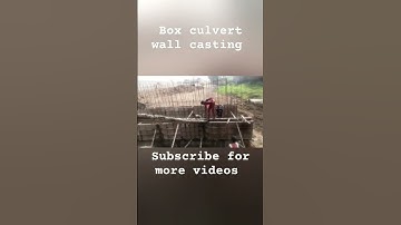 Box culvert wall casting. #civilengineer #bridgeengineering #construction #shorts #viralshort