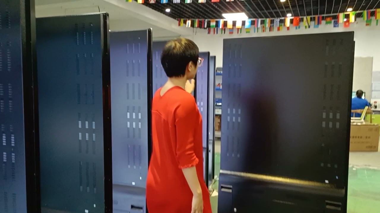 75 inch full screen touch standee kiosk