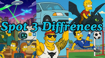 Find the 3 Differences! 🔍 | Simpsons Edition