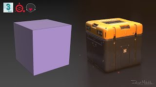 Low Poly Sci-Fi Box Loot Modeling Showcase