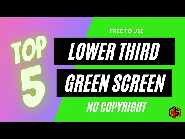 #Top5 Green Screen Lower Third [ No Copyright ] class=