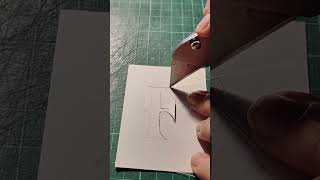 Embossing Letters ✒️ #shorts #letter #calligraphy #calligrafia #art #alphabet #howto #embossing