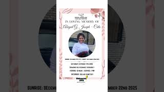 Abigail Joseph-Cato | Funeral Service Announcement #obituariessvg #svg #stvincent #rip