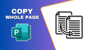 How to Copy a Whole Page in Microsoft Publisher