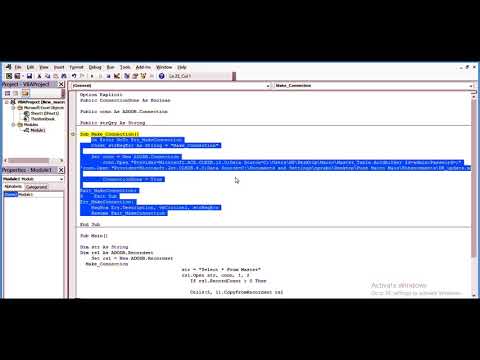 ADODB Connection With VBA