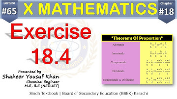 Exercise 18.4 || Complete || Chapter 18 || Class 10 Maths || Lecture 65 || by ykSir