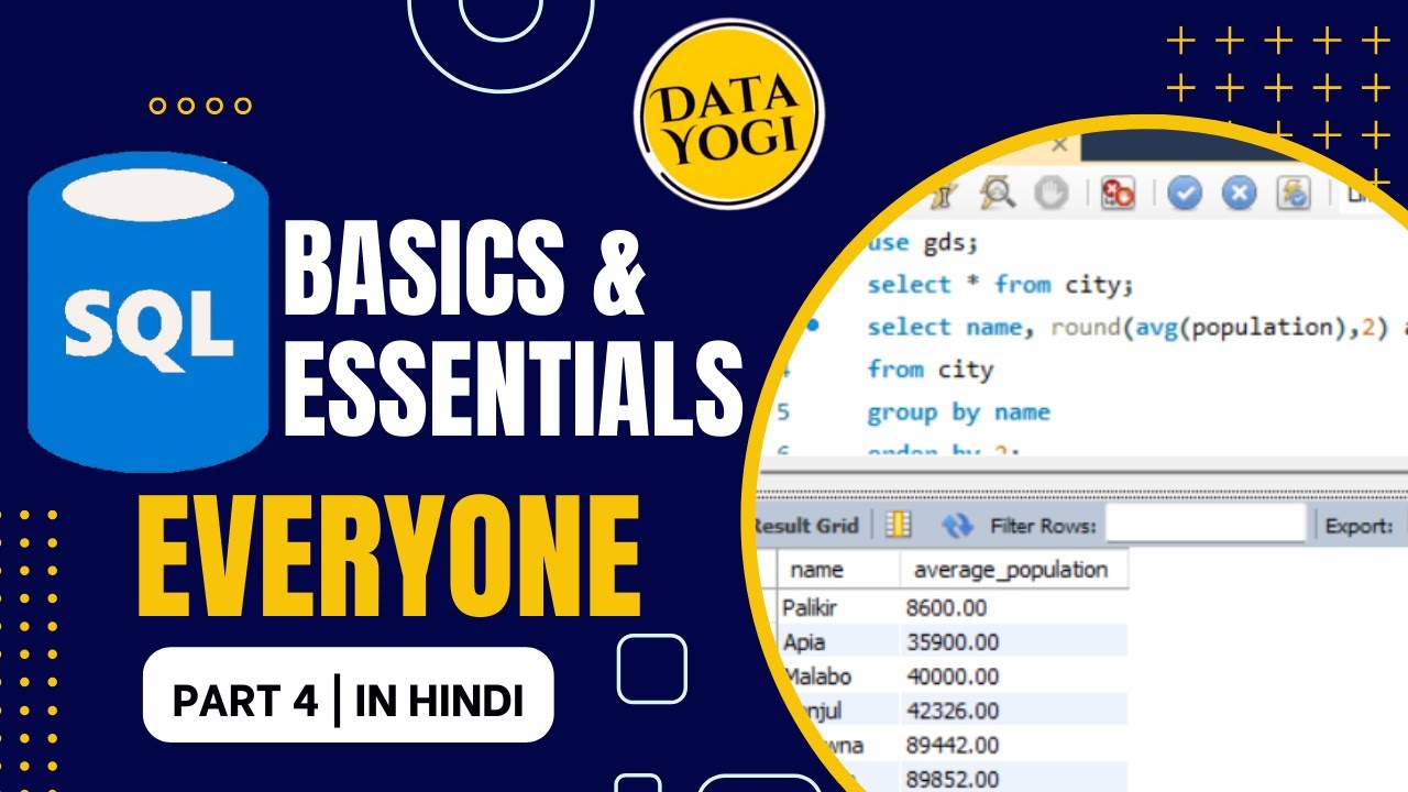 SQL Basics & Essentials For Everyone | Part 4 out of 5 | SQL For ...