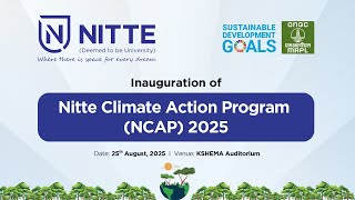 Nitte Climate Action Program Launch Empowering 10,000 Students For A Sustainable Future