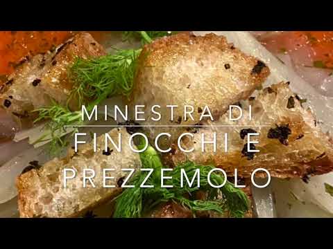 MINESTRA VELOCE DI FINOCCHI PREZZEMOLO ED AGLIO. Preparazione leggera. Ricetta veg.