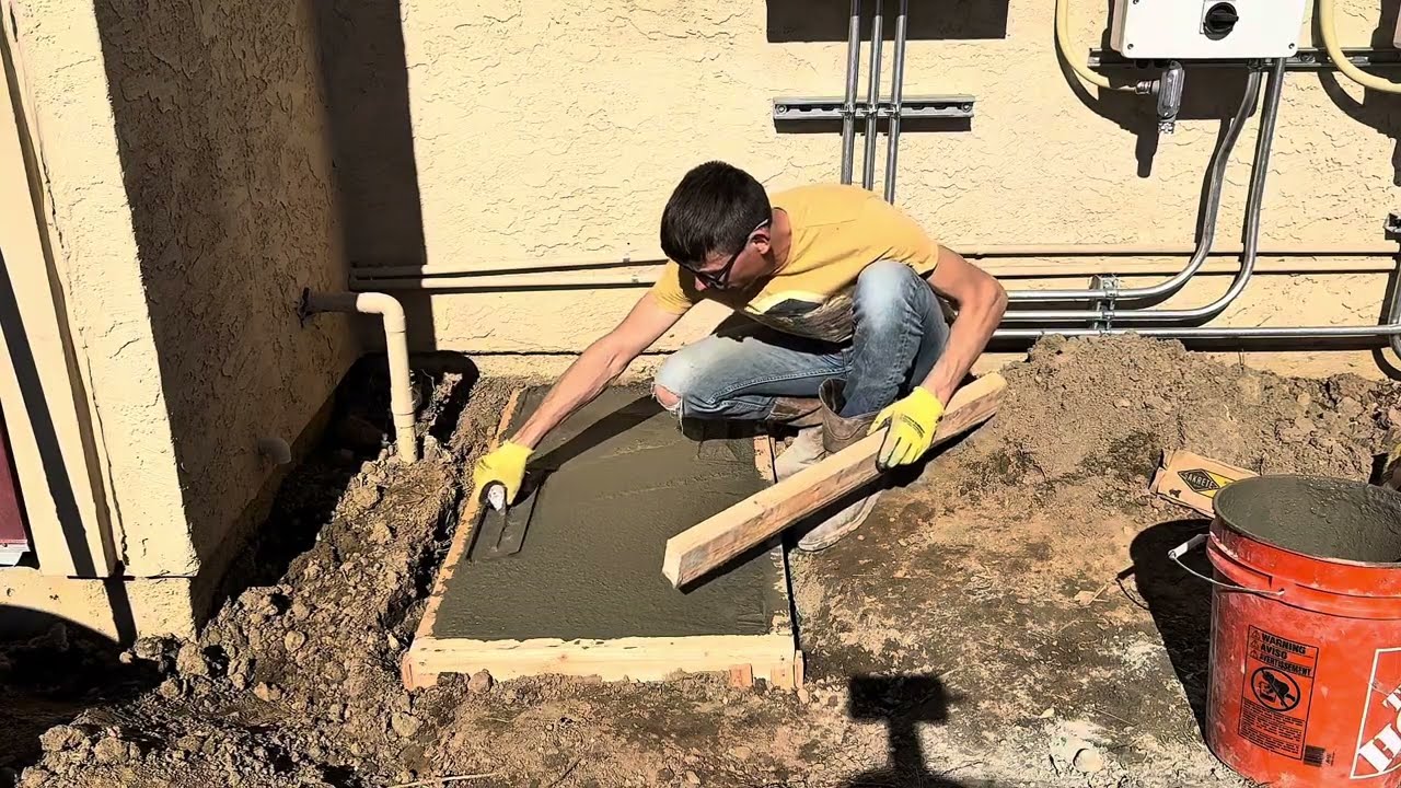 DIY Concrete Pad Challenge — No Experience! Pros, Rate My Finish!
