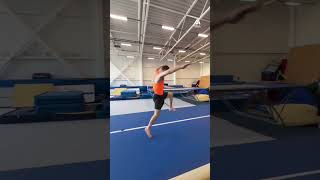 Acrobat Performs Continuous Front Flips During Training