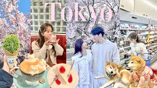 VLOG | 도쿄 벚꽃 여행🌸🫧 ep.1 |나카메구로|신주쿠교엔|도쿄벚꽃|아사쿠사|넥스|도쿄피크닉|마메시바|벚꽃룩|켄즈커피|긴자|vlog|브이로그|커플여행|벚꽃축제|커플브이로그