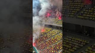 Fireworks Madness At Insane Football Match