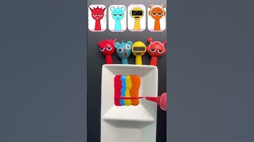 Sprunki color mixing Guess The Mixed Colour #colormixing #sprunki #art #sprunkioc #satisfying #asmr