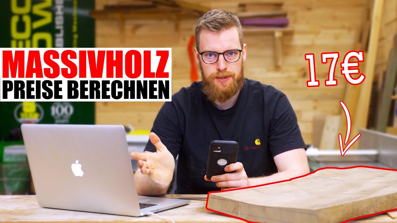 New Massivholz Preis berechnen - Skizzen Dübelhilfe, Kanu und die wichtigste Frage: Warum ohne Raubank