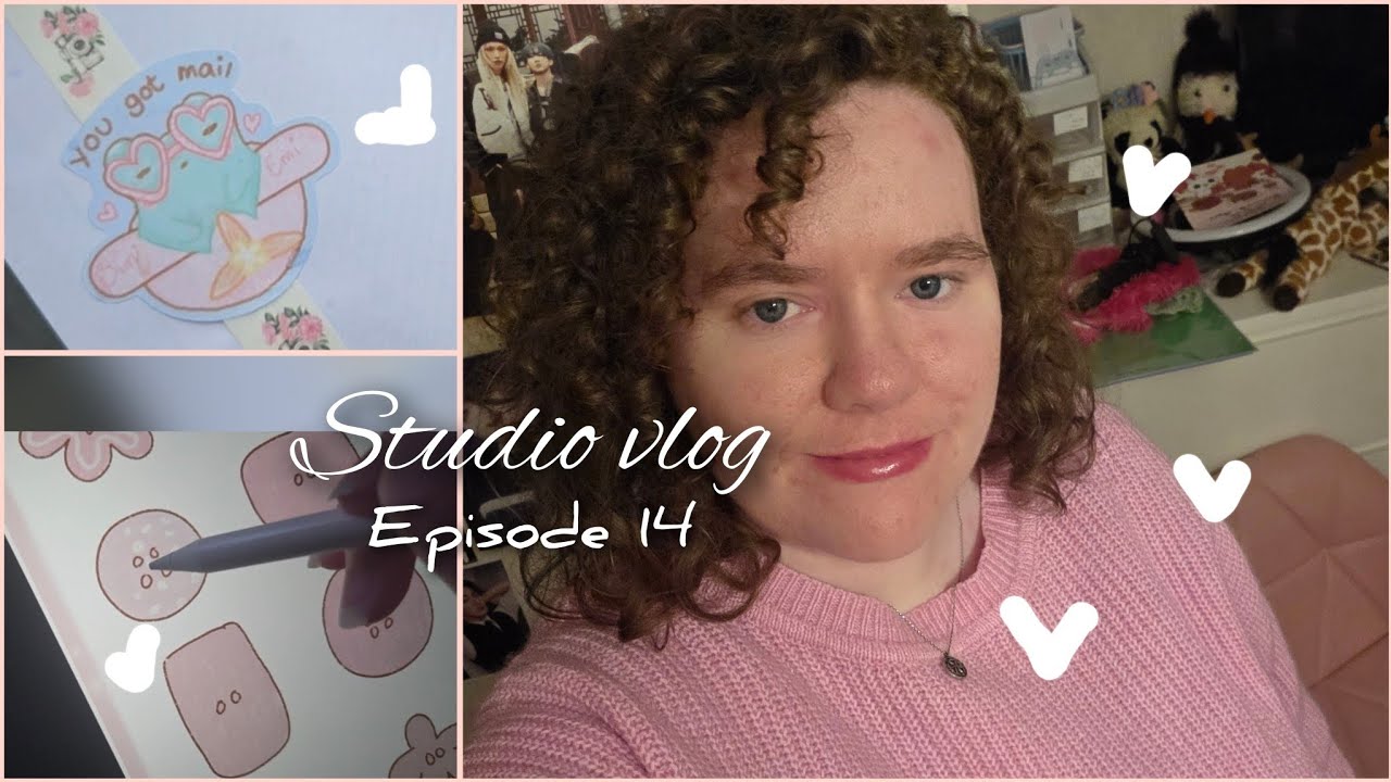 Small business Vlog ♡ lots of drawing, packing and shipping orders ♡