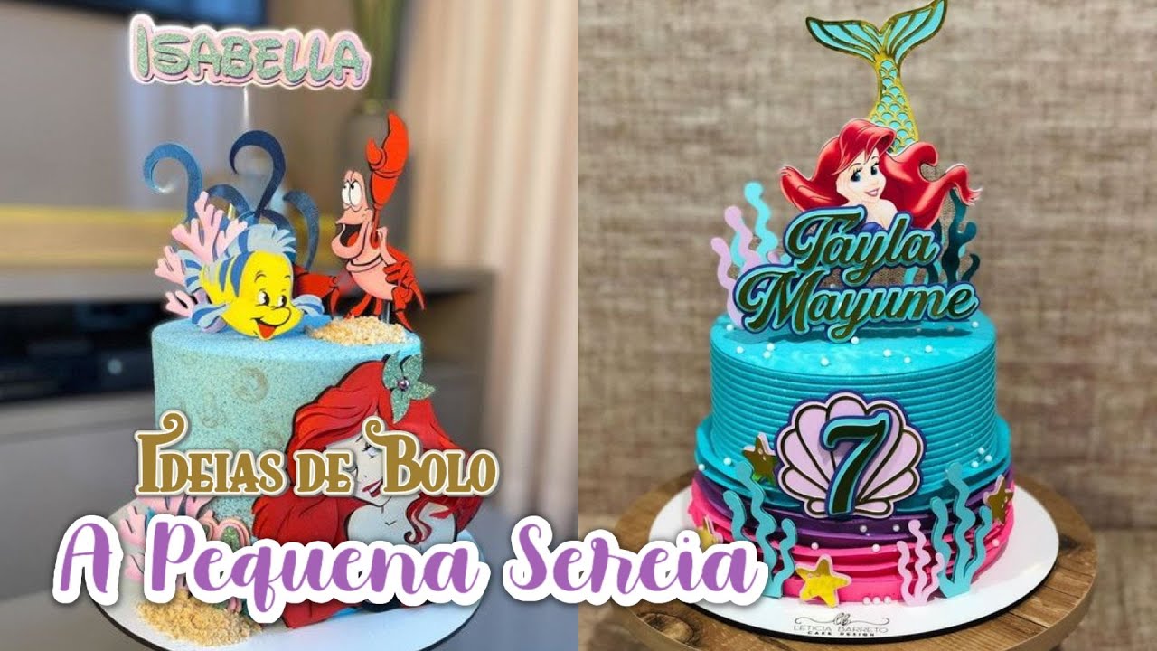 Bolo decorado com Borboletas.  Bolos decorados, Bolo, Aniversário da sereia