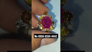 Ruby Birma..4 Carrat..No Heat..Ring Emas Berlian #gemstone #rubyrebus #ruby #rareitem