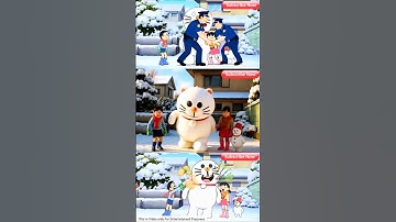 Doraemon Real Life: Nobita, Doraemon, Shizuka, Suneo, Jaian #shorts #doraemon