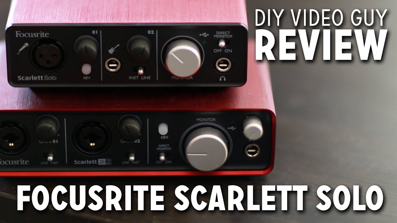 Focusrite Scarlett Solo 4th Gen « Carte son, Interface audio