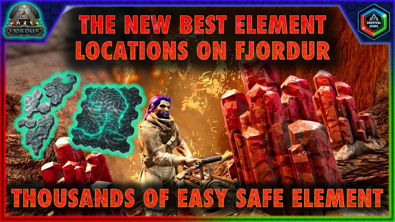 The NEW Best Element Locations on Ark Fjordur The Easiest Safest Element on the Fjordur Map