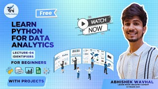 Python for Data Analytics Full Course | Lecture 4 - Identifiers in Python | Abhishek Wavhal