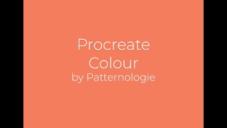 How to work with Colour using Procreate
