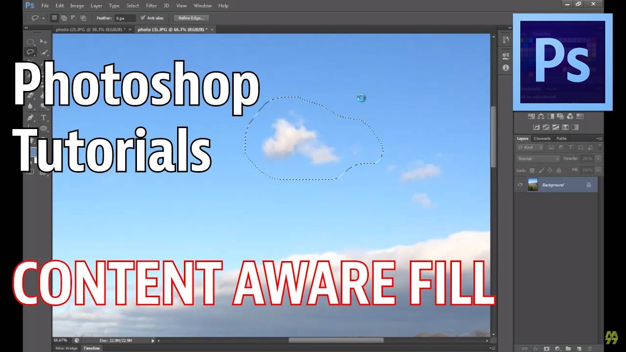 45 content. Content aware fill Photoshop.