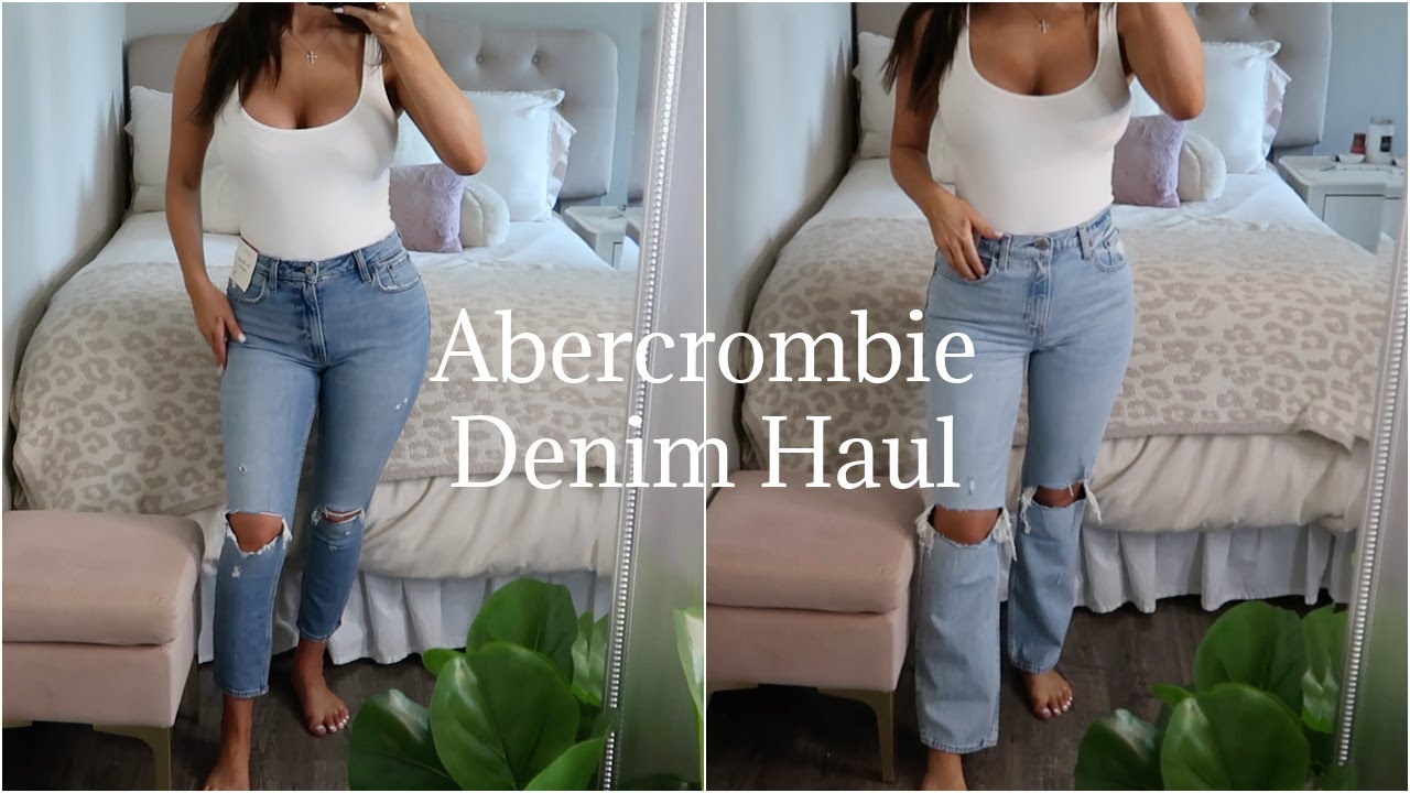 ABERCROMBIE DENIM TRY ON HAUL | Gabrielle Lynn