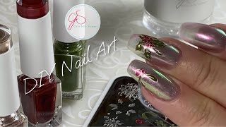Festive DIY Nail Art Tutorial — Featuring “DEBBIE’S FAVES” CjS C-85 (Mistletoe & Holly Nails!) 