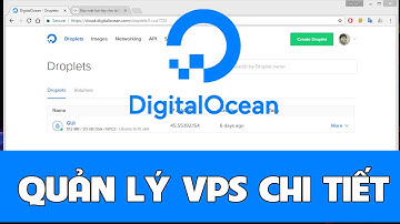 02 - DigitalOcean cách quản lý VPS chi tiết